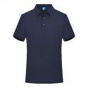 Solid color lapel T-shirt Men's cultural shirt printed with LOGO combed cotton casual high-quality work clothes polo shirt embroidery 