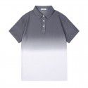Men's Summer New Loose Fashion Brand Hanging Dyed Half Sleeve Men's Top Youth Gradual Menswear 