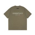 Summer Youth Fashion Brand Double Thread Short Sleeve ESSENTIALS Stereo Letter Couple Loose T-shirt 