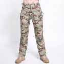Summer Stock Plaid Multi Pocket Casual Work Wear Pants Men's Outdoor Charging Sports Tactical Pants 