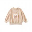 Children's Bread Bear Strap Pants Baby Cartoon Sweater Set Spring Girls' Casual Pants 