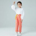 Girls' long-sleeved T-shirt autumn new court sleeve top corn fiber children's bubble sleeve bottom shirt doll shirt 