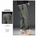 Youth Autumn and Winter New Fashion Simple Versatile Leggings Casual Men's Loose Crop Pants 
