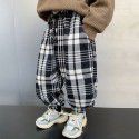 Boys' pants Autumn and winter casual pants New style children's winter clothes plush thickened fried street winter casual pants 