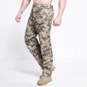 Summer Stock Plaid Multi Pocket Casual Work Wear Pants Men's Outdoor Charging Sports Tactical Pants 