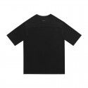 Solid color large loose splicing short-sleeved men and women's lovers' wear European and American fashion brand T-shirt 
