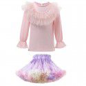 Autumn new girls' bottoming shirt Western-style versatile long-sleeved T-shirt winter baby children's round-neck top 