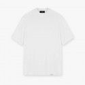 Simple solid color retro washed old high street oversize short-sleeved men's T-shirt women's bottom shirt 