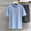 Striped Polo Custom Polo Beaded Cotton Short Sleeve Summer Men's Casual Versatile Slim Fit Paul Top 