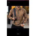 Spring New Men's 3D Printing Casual Vintage Long Sleeve Polo Men's Paul Shirt 