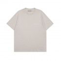 Summer New Fashion Brand Flocking Print Round Neck Youth Short Sleeve T-Shirt 