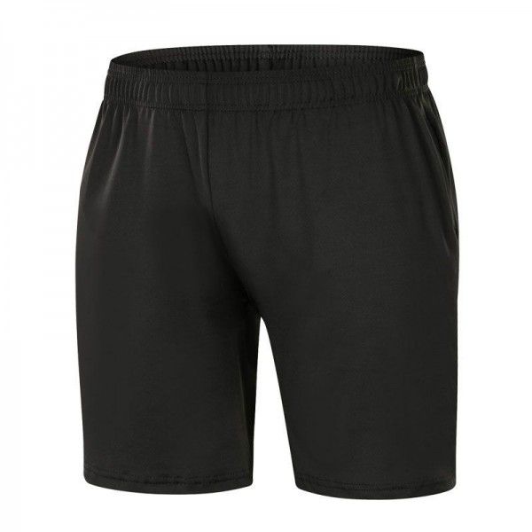 Sports shorts Men's summer capris Running fitness training Over-knee loose large size fast dry high elastic basketball pants 