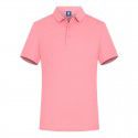 Solid color lapel T-shirt Men's cultural shirt printed with LOGO combed cotton casual high-quality work clothes polo shirt embroidery 