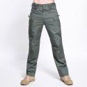 Summer Stock Plaid Multi Pocket Casual Work Wear Pants Men's Outdoor Charging Sports Tactical Pants 