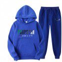 Spring, autumn and winter new men's and women's hoodie set plush sweater casual sports two-piece couple set 