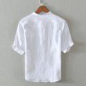 New stitching T-shirt shirt Men's loose casual short sleeve solid color T-shirt Men's wear 