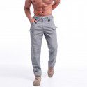 Summer Stock Plaid Multi Pocket Casual Work Wear Pants Men's Outdoor Charging Sports Tactical Pants 