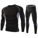 Men's sports and leisure suit Running quick-drying breathable fitness suit PRO stretch tights Basketball bottom shirt 