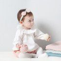 Baby knitted suspenders for boys and girls Baby clothes Small and medium-sized children Cotton wool pants 