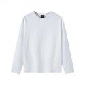 Heavy Duty Carbon Brushed Combed Cotton Amikaki Fashion Foreign Trade Clothing Long Sleeve T-shirt Men 