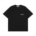 Summer New Fashion Brand Flocking Print Round Neck Youth Short Sleeve T-Shirt 