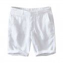 Summer New Men's Linen Shorts Relaxed Casual Beach Casual Capris Men's Wear 
