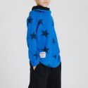 Unisex Five-pointed Star Pullover Sweater Long Sleeve Boys' Hooded T-shirt Children's Spring and Autumn 