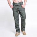 Summer Stock Plaid Multi Pocket Casual Work Wear Pants Men's Outdoor Charging Sports Tactical Pants 