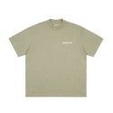 Summer New Fashion Brand Flocking Print Round Neck Youth Short Sleeve T-Shirt 