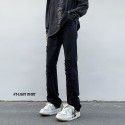 New Men's Jeans Small Retro Fake Broken Youth Straight Leg Pants American Casual Large Pants 