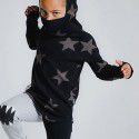 Unisex Five-pointed Star Pullover Sweater Long Sleeve Boys' Hooded T-shirt Children's Spring and Autumn 