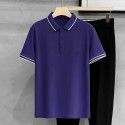 Striped Polo Custom Polo Beaded Cotton Short Sleeve Summer Men's Casual Versatile Slim Fit Paul Top 