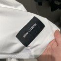 Spring/Summer New Men's Denim Panel Wide White Short Sleeve T-Shirt 