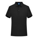 Solid color lapel T-shirt Men's cultural shirt printed with LOGO combed cotton casual high-quality work clothes polo shirt embroidery 
