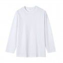 Heavyweight High Quality Cotton Long Sleeve T-shirt Men's Youth Loose Double Strand Double Yarn Men's Shirt 