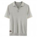 Short sleeve T-shirt Men's collared Paul polo shirt Business trend brand summer thin solid color collar half-sleeve T-shirt 