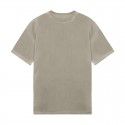 Summer new sports fitness t-shirt large drop shoulder t-shirt washed cotton blank round neck short sleeve men's loose 