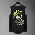 Summer Sports Tank Top Large Men's Tank Top Wearing Fat Student Fitness Basketball Backing Loose Sleeveless T-shirt 