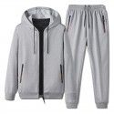 Spring and Autumn New Set Men's Sports Leisure Fashion Sweater Pants Cardigan Zipper Two Piece Set 