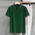 Striped Polo Custom Polo Beaded Cotton Short Sleeve Summer Men's Casual Versatile Slim Fit Paul Top 