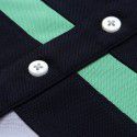 New Summer Panel Quick Dry Casual Stripe Breathable Outdoor Sportswear POLO Shirt Men's Short Sleeve Logo 