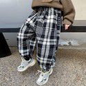 Boys' pants Autumn and winter casual pants New style children's winter clothes plush thickened fried street winter casual pants 