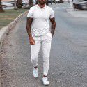 Men's fall new long-sleeved slimming trend casual fashion sports suit 
