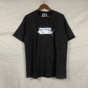 American street tee loose simple tuna high definition letter print T-shirt male couple youth 