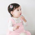 Baby knitted suspenders for boys and girls Baby clothes Small and medium-sized children Cotton wool pants 
