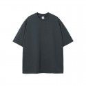 Spring and Summer New Heavyweight T-shirt Fashion Brand Solid Loose Men's Short Sleeve 