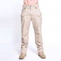 Summer Stock Plaid Multi Pocket Casual Work Wear Pants Men's Outdoor Charging Sports Tactical Pants 