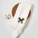 Winter children's new style children's fried dough twist cashmere composite trousers girls' plush thickened bow pantyhose 