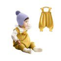 Baby knitted suspenders for boys and girls Baby clothes Small and medium-sized children Cotton wool pants 