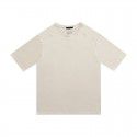 Solid color large loose splicing short-sleeved men and women's lovers' wear European and American fashion brand T-shirt 